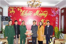 Thiếu tướng Hoàng Văn Hữu chúc tết các đơn vị trên địa bàn tỉnh Cao Bằng